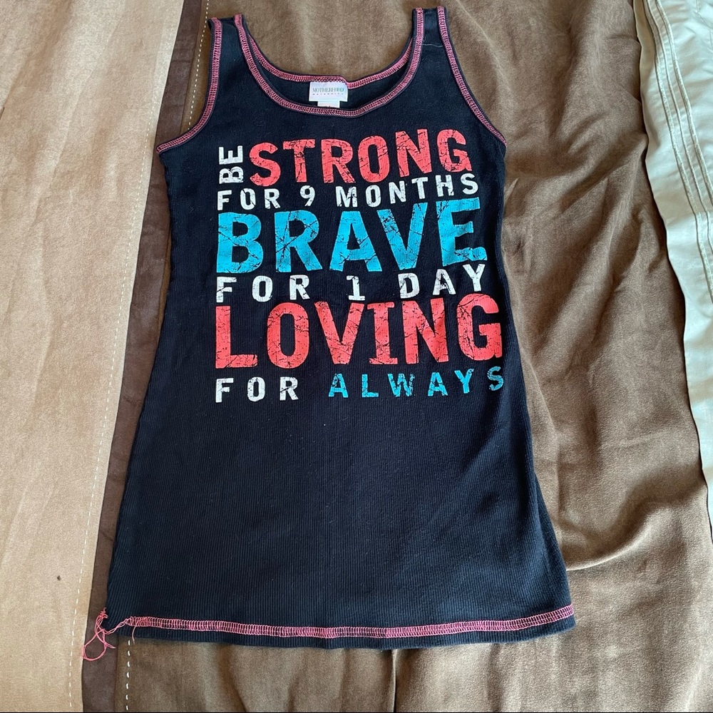 MATERNITY* size small worded tank.